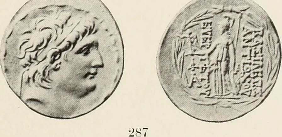 An illustration from The Seleucid mint of Antioch, 1918, leaf 178
