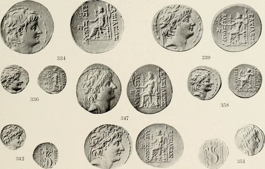 An illustration from The Seleucid mint of Antioch, 1918, leaf 180