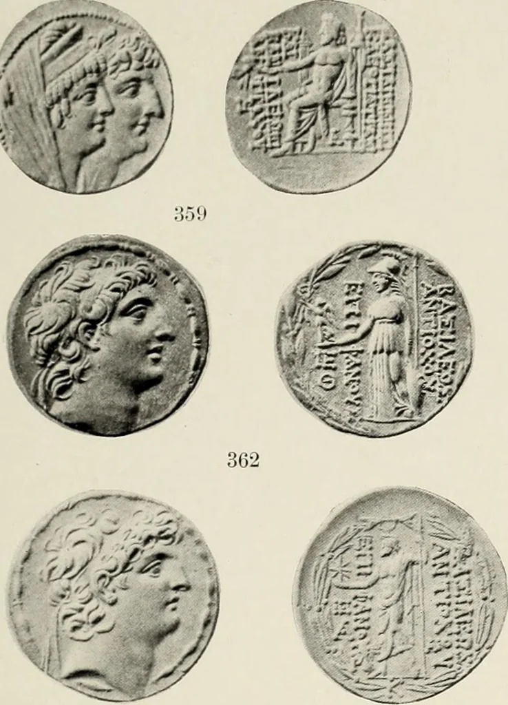 An illustration from The Seleucid mint of Antioch, 1918, leaf 182
