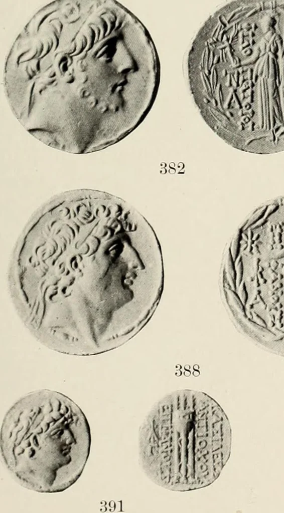 An illustration from The Seleucid mint of Antioch, 1918, leaf 182