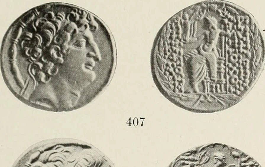 An illustration from The Seleucid mint of Antioch, 1918, leaf 184