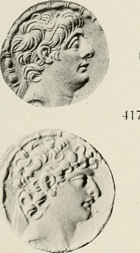 An illustration from The Seleucid mint of Antioch, 1918, leaf 184
