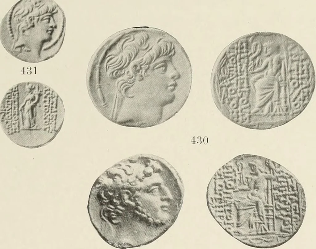 An illustration from The Seleucid mint of Antioch, 1918, leaf 186