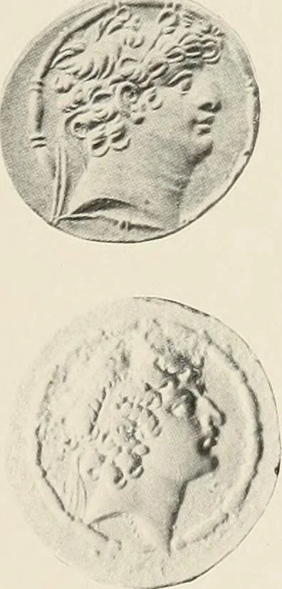 An illustration from The Seleucid mint of Antioch, 1918, leaf 186