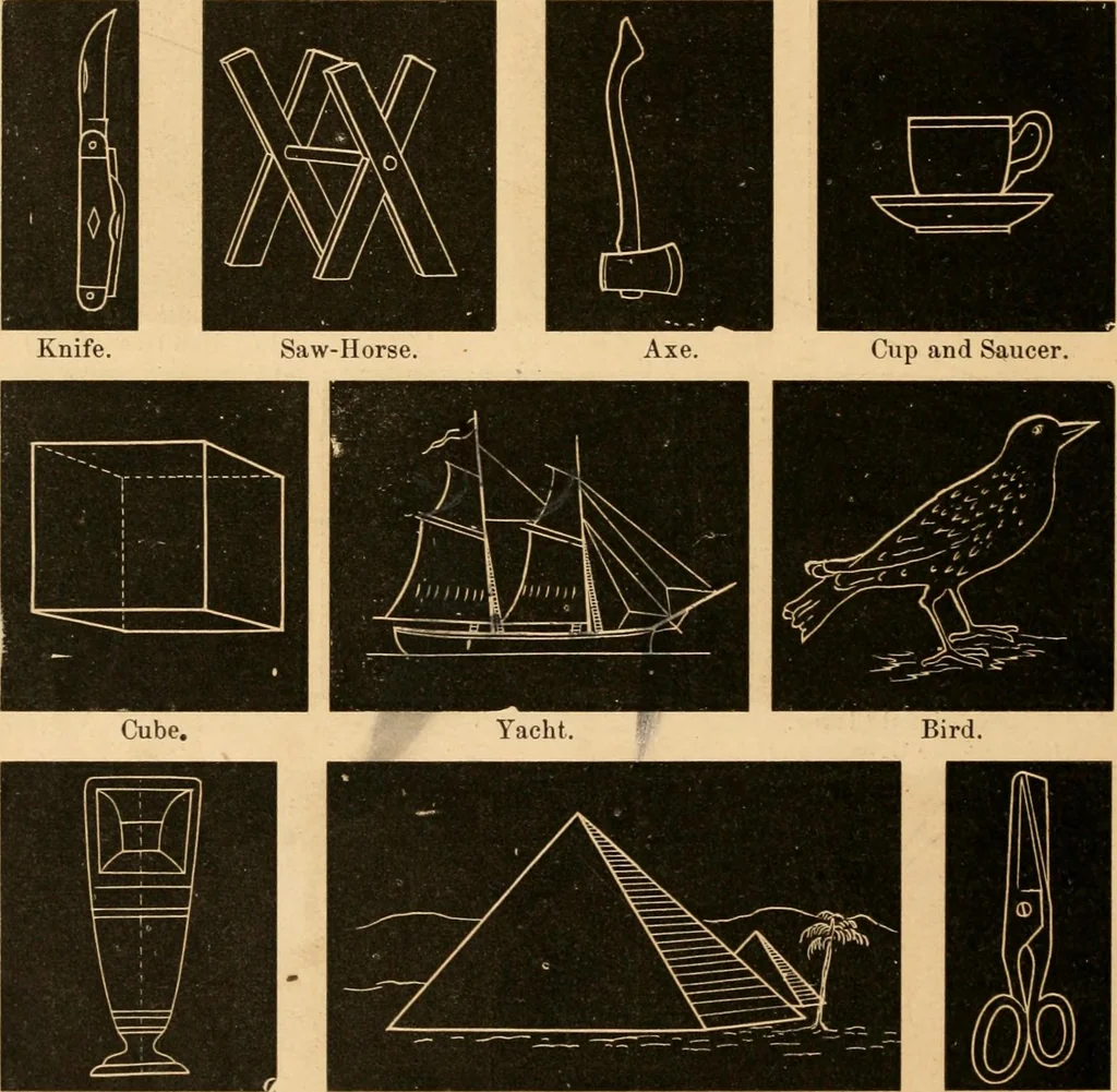 An illustration from Self-instructor : the child's first drawing book, containing all the pictures on Andrews' noiseless drawing slates for schools and families., 1878, leaf 11