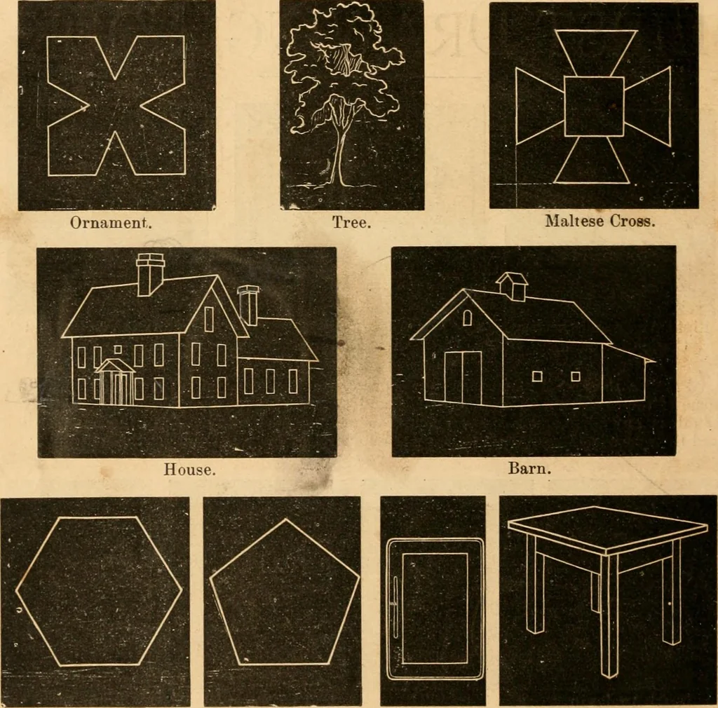An illustration from Self-instructor : the child's first drawing book, containing all the pictures on Andrews' noiseless drawing slates for schools and families., 1878, leaf 7