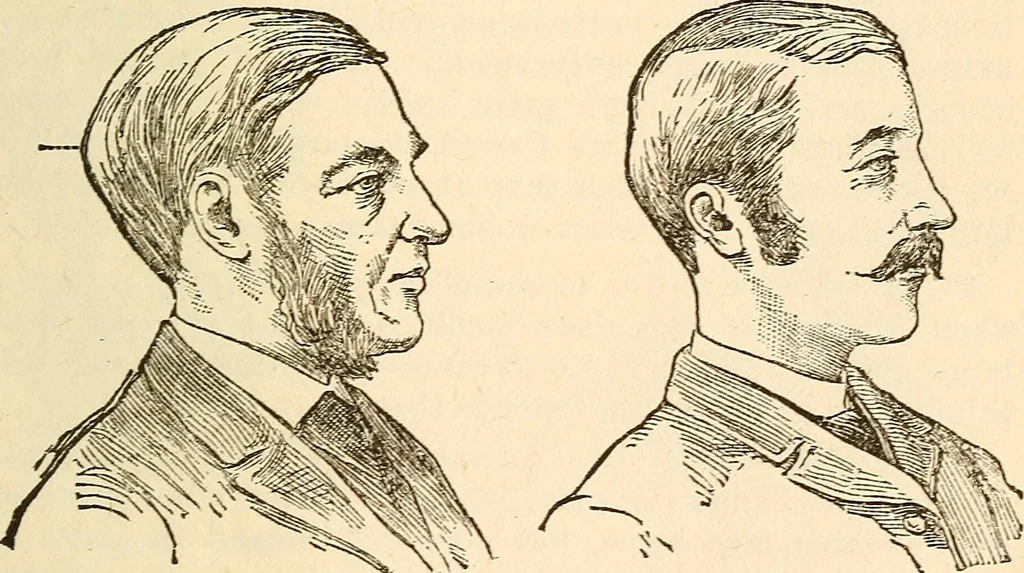An illustration from The self-instructor in phrenology and physiology; with over one hundred new illustrations, including a chart for the use of practical phrenologists, 1890, leaf 94