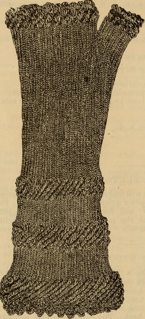 An illustration from The self-instructor in silk knitting, crocheting and embroidery, 1884, leaf 23