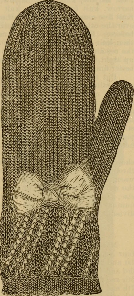 An illustration from The self-instructor in silk knitting, crocheting and embroidery, 1884, leaf 24