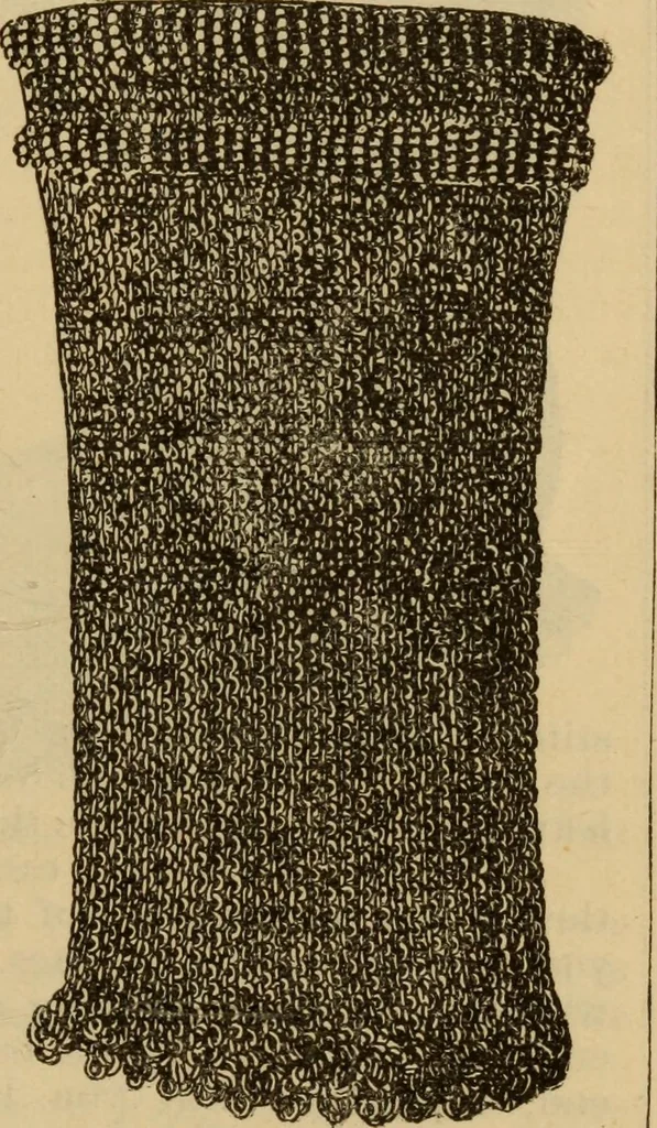 An illustration from The self-instructor in silk knitting, crocheting and embroidery, 1884, leaf 26