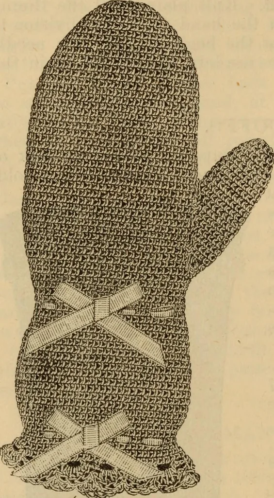 An illustration from The self-instructor in silk knitting, crocheting and embroidery, 1884, leaf 27