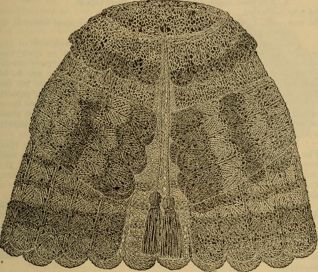 An illustration from The self-instructor in silk knitting, crocheting and embroidery, 1884, leaf 32