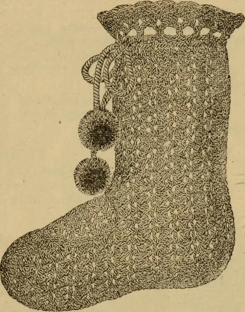 An illustration from The self-instructor in silk knitting, crocheting and embroidery, 1884, leaf 48