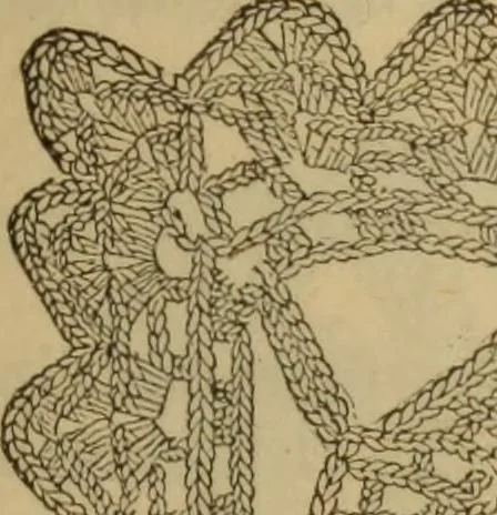 An illustration from The self-instructor in silk knitting, crocheting and embroidery, 1884, leaf 50