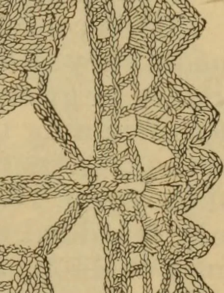 An illustration from The self-instructor in silk knitting, crocheting and embroidery, 1884, leaf 50