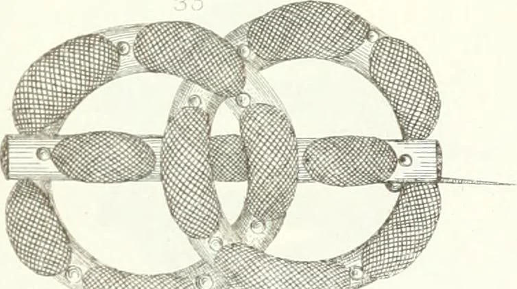 An illustration from Self-instructor in the art of hair work, dressing hair, making curls, switches, braids, and hair jewelry of every description, 1867, leaf 154