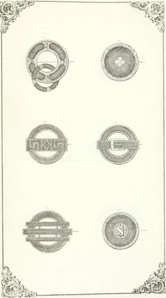 An illustration from Self-instructor in the art of hair work, dressing hair, making curls, switches, braids, and hair jewelry of every description, 1867, leaf 156