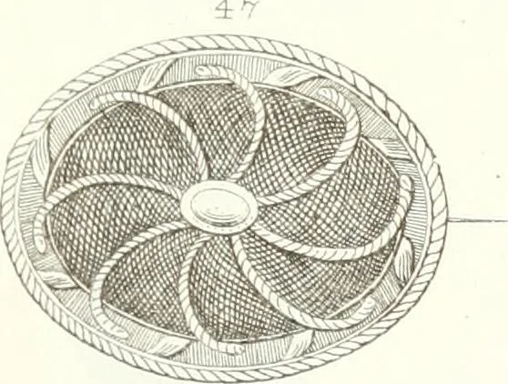 An illustration from Self-instructor in the art of hair work, dressing hair, making curls, switches, braids, and hair jewelry of every description, 1867, leaf 158