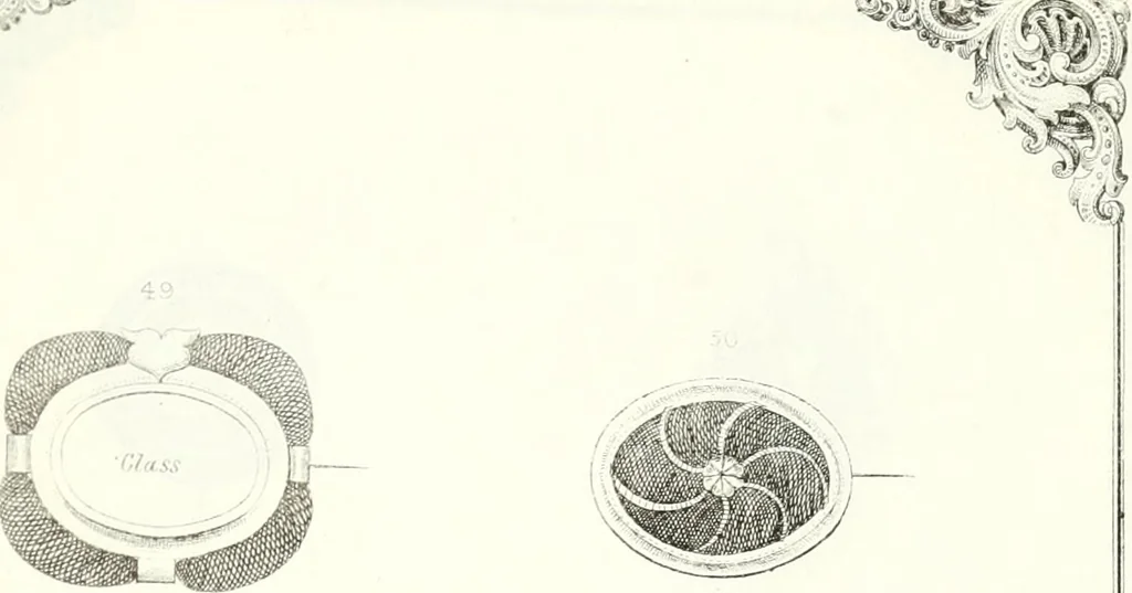 An illustration from Self-instructor in the art of hair work, dressing hair, making curls, switches, braids, and hair jewelry of every description, 1867, leaf 160