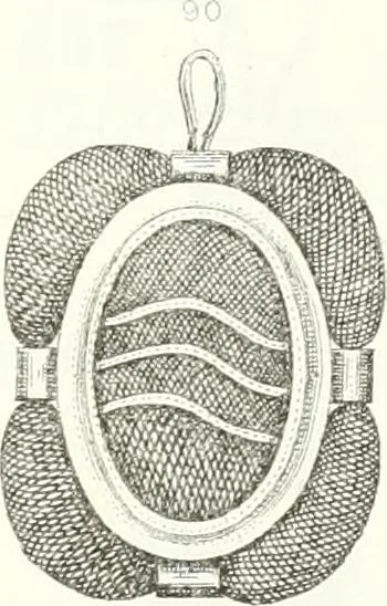 An illustration from Self-instructor in the art of hair work, dressing hair, making curls, switches, braids, and hair jewelry of every description, 1867, leaf 172