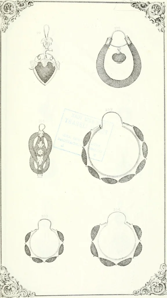 An illustration from Self-instructor in the art of hair work, dressing hair, making curls, switches, braids, and hair jewelry of every description, 1867, leaf 176