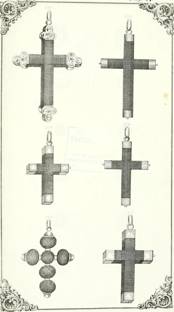 An illustration from Self-instructor in the art of hair work, dressing hair, making curls, switches, braids, and hair jewelry of every description, 1867, leaf 196