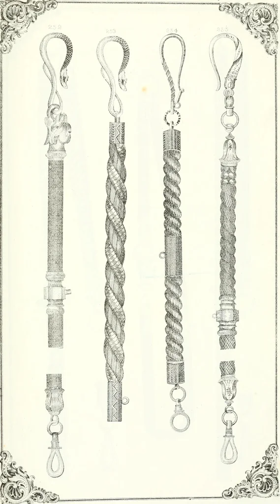 An illustration from Self-instructor in the art of hair work, dressing hair, making curls, switches, braids, and hair jewelry of every description, 1867, leaf 216