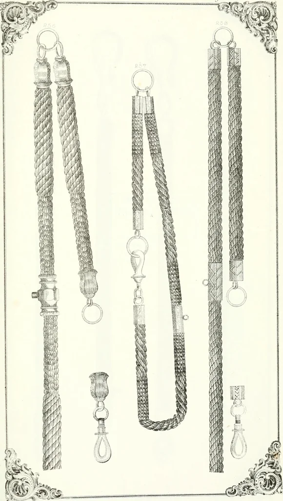 An illustration from Self-instructor in the art of hair work, dressing hair, making curls, switches, braids, and hair jewelry of every description, 1867, leaf 218