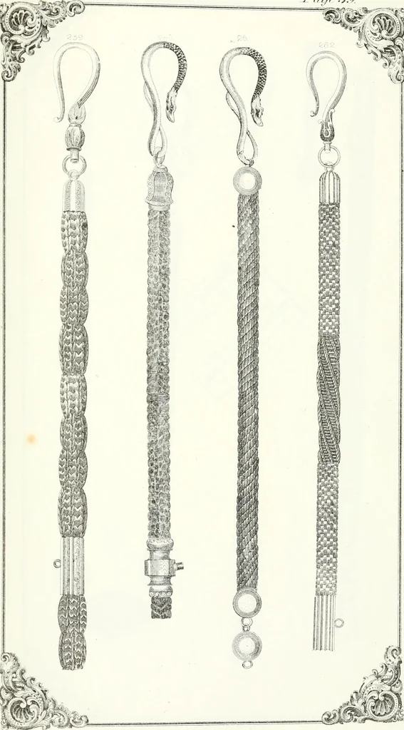 An illustration from Self-instructor in the art of hair work, dressing hair, making curls, switches, braids, and hair jewelry of every description, 1867, leaf 220