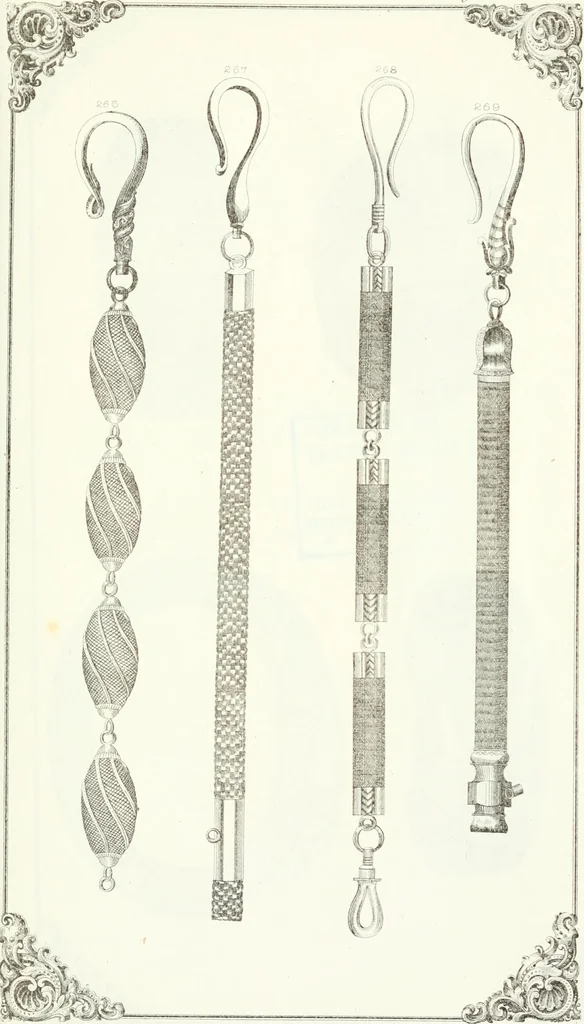 An illustration from Self-instructor in the art of hair work, dressing hair, making curls, switches, braids, and hair jewelry of every description, 1867, leaf 224