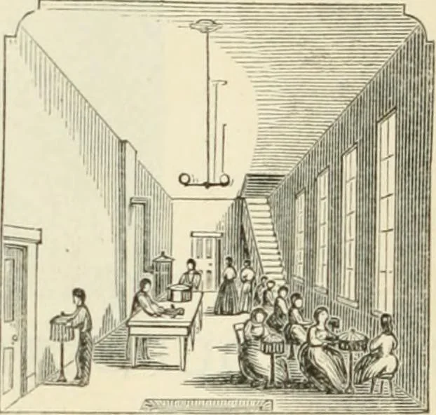 An illustration from Self-instructor in the art of hair work, dressing hair, making curls, switches, braids, and hair jewelry of every description, 1867, leaf 273