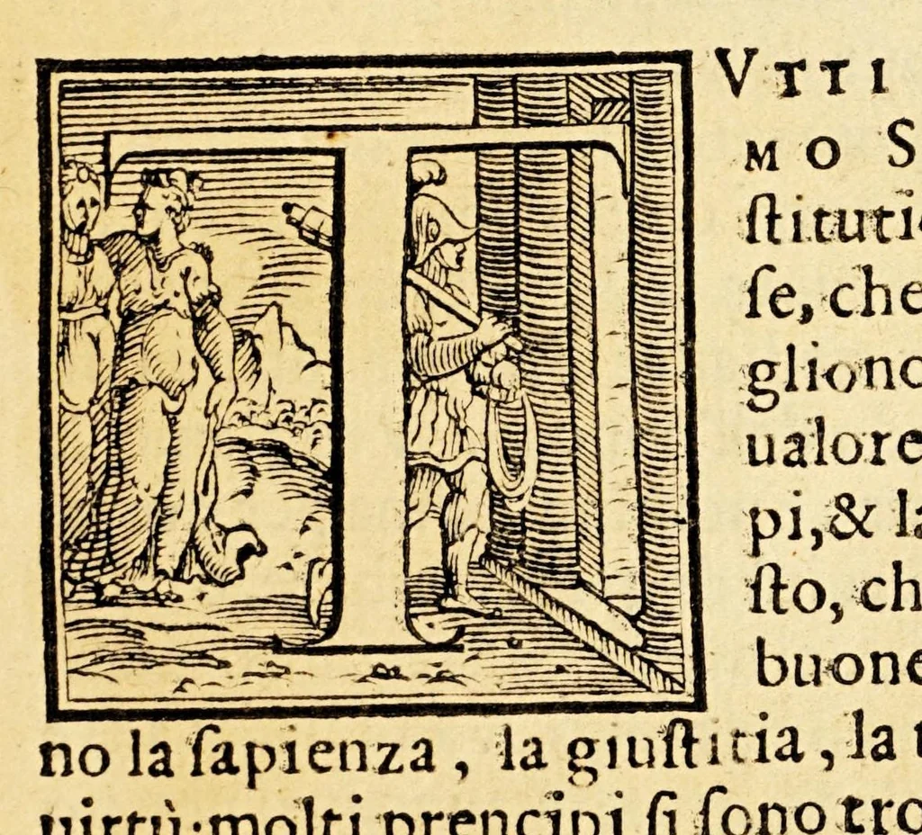 An illustration from Selua di uaria lettione, 1566, leaf 7
