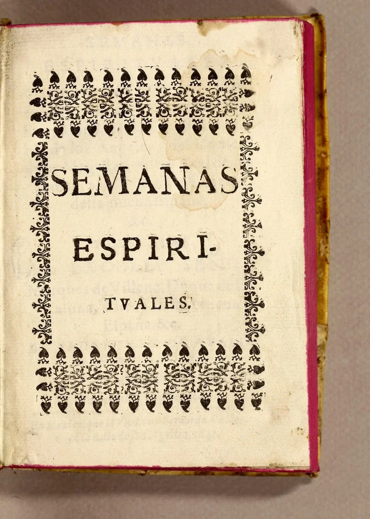 An illustration from Semanas espirituales., 1641, leaf 7
