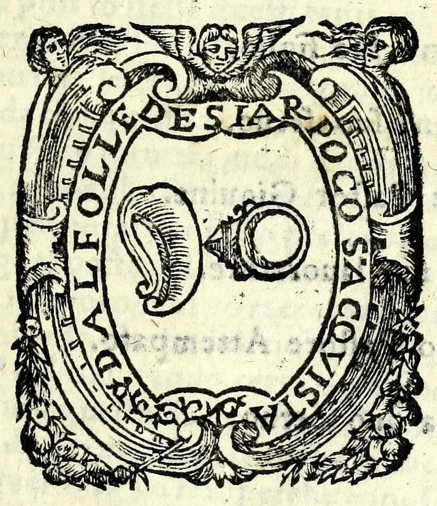 An illustration from Senafila : comedia pastorale, 1587, leaf 9