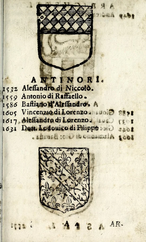 An illustration from Senatori fiorentini, 1665, leaf 19