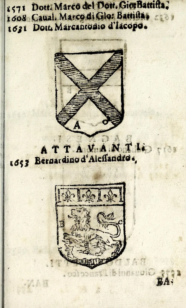An illustration from Senatori fiorentini, 1665, leaf 21