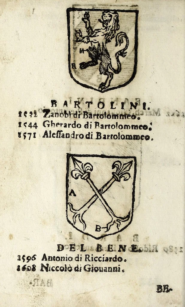 An illustration from Senatori fiorentini, 1665, leaf 24