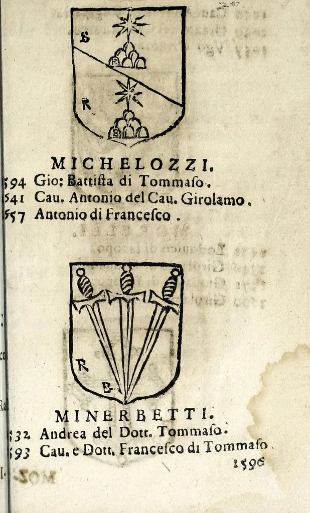 An illustration from Senatori fiorentini, 1665, leaf 57