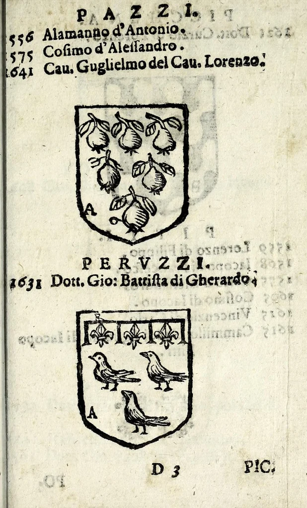 An illustration from Senatori fiorentini, 1665, leaf 65