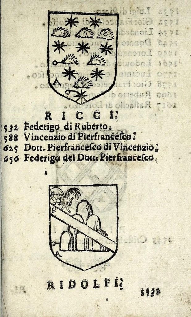 An illustration from Senatori fiorentini, 1665, leaf 71