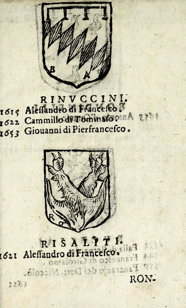 An illustration from Senatori fiorentini, 1665, leaf 73