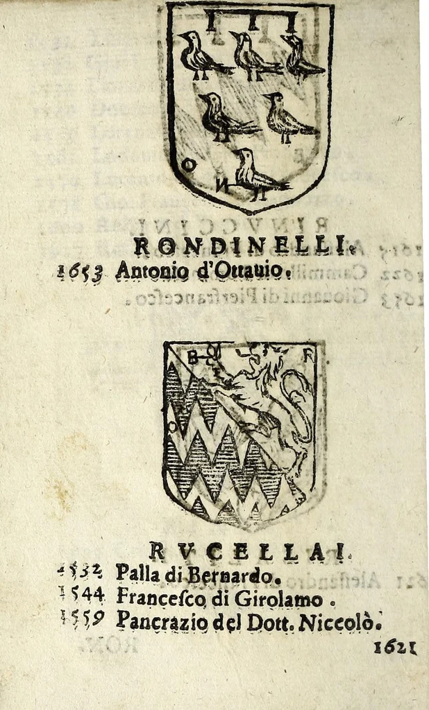 An illustration from Senatori fiorentini, 1665, leaf 74