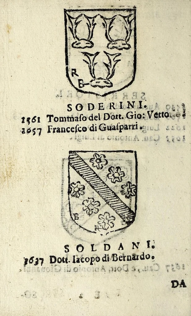 An illustration from Senatori fiorentini, 1665, leaf 80