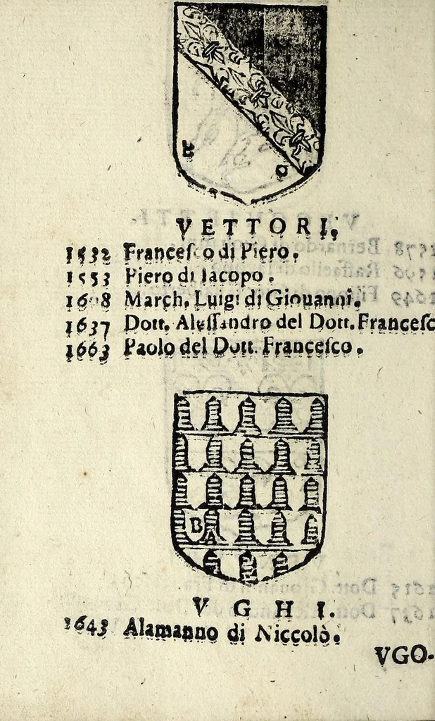 An illustration from Senatori fiorentini, 1665, leaf 90