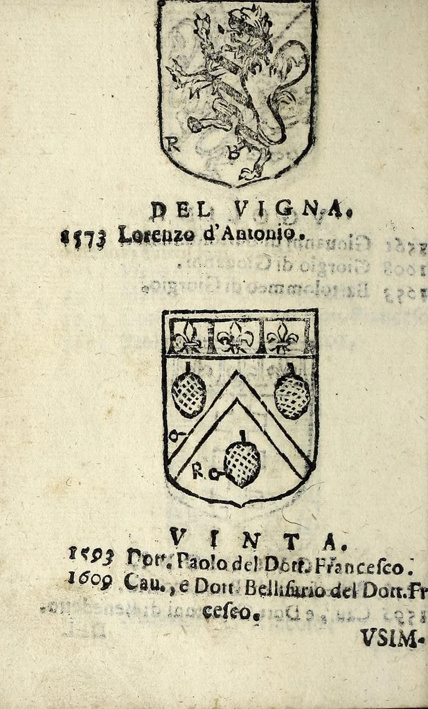 An illustration from Senatori fiorentini, 1665, leaf 92