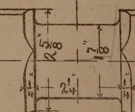 An illustration from Senior course in mechanical drawing, 1897, leaf 136