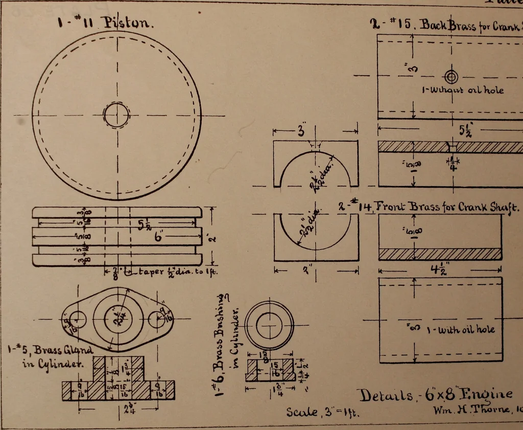 An illustration from Senior course in mechanical drawing, 1897, leaf 140