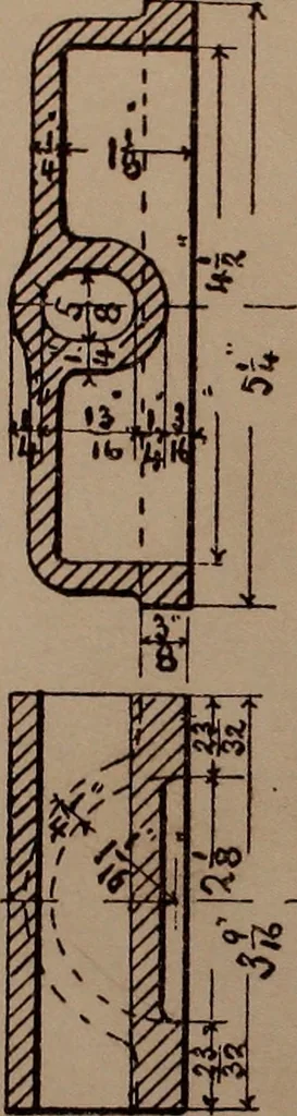 An illustration from Senior course in mechanical drawing, 1897, leaf 148
