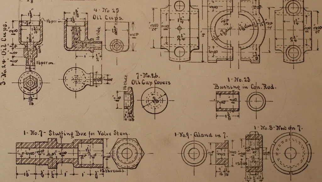An illustration from Senior course in mechanical drawing, 1897, leaf 156