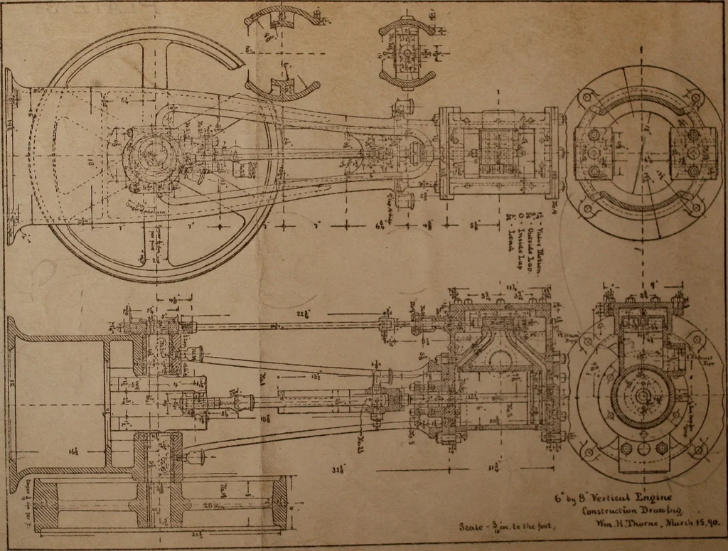 An illustration from Senior course in mechanical drawing, 1897, leaf 172